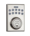 Electronic Keypad Deadbolt With 1-Touch Motorized Locking, Keyless Entry No Key Needed For Exterior Doors, Satin Nickel Finish