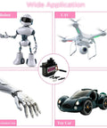 Ten Pack Metal Gear 9G Micro Servo Motors for RC Cars, Robots, Helicopters and Arduino Projects with robot, UAV, mechanical arm, and toy car applications.