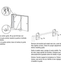 Sliding Closet Door Roller Kit With 7/8 Inch Convex Wheel for Top-Hung Bypass Wardrobe Doors installation diagram.
