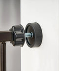 Pressure mount detail of Extra Tall 36 Inch Baby Gate With Door, Pressure Mount For Doorways And Bottom Of Stairs, Bronze finish