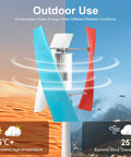 400W Wind Turbine Generator Kit for Off Grid Power Renewable Energy Solution for Hillsides and Roadside Spots 12V with Controller