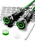 Two Pack 8mm LED Indicator Light 12V-24V IP67 Green Signal Lamp With 180 Interchangeable Symbols on wiring and symbol sheets