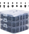 620 Piece Car Retainer Clips Kit With 16 Sizes Plastic Fasteners And Push Pin Rivets for Toyota GM Ford Chrysler Honda Acura in clear case
