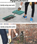 Real Steel Cable Drain Snake Auger For Tough Main Pipe And Sewage Blockages 20 Meter Long used to unclog sewer wells.