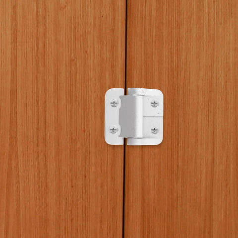 Torque Hinge for Cabinet Doors POPPETPOP One Point Eight Newton Meters Zinc Alloy Replacement Hinge installed on wooden door