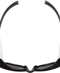 Maverick Safety Eyewear With Smoke Gray Body And Smoke Lens Black Frame All Day Comfort Fit Integrated Side Shields And Browguard