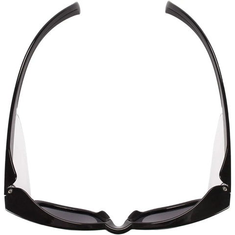 Maverick Safety Eyewear With Smoke Gray Body And Smoke Lens Black Frame All Day Comfort Fit Integrated Side Shields And Browguard