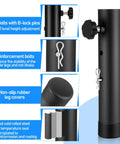 Heavy Duty Steel Table Risers Four Pack With Dual Height Adjustable Leg Extenders For Ergonomic Desk Setup That Slashes Back Strain And Makes Your Home Office Vibes Hit Different Every Day, featuring steel construction and adjustable eye bolts.