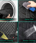 Backseat Dog Car Seat Cover Non Slip Waterproof Pet Hair Protector For SUV Van Auto Universal Fit Durable Rear Seat Protector cleaning methods