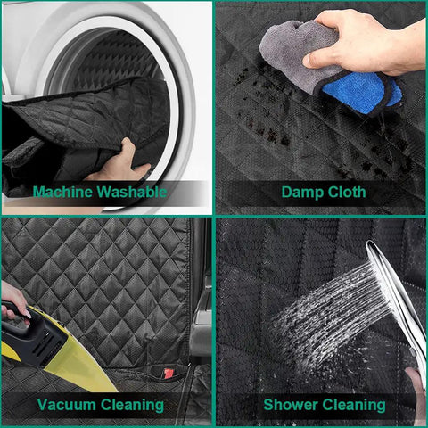 Backseat Dog Car Seat Cover Non Slip Waterproof Pet Hair Protector For SUV Van Auto Universal Fit Durable Rear Seat Protector cleaning methods