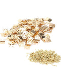 Brass Mini Hinge Set 100 Pieces With 400 Screws For Jewelry Boxes And Miniature Furniture Dope Retro Hardware Durable