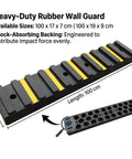 Heavy Duty Rubber Wall Bumpers For Loading Docks With A Badass Impact Resistant Base That Takes The Heat So Delivery Trucks And Forklifts Stay Secure Without Scuffing Your Warehouse Walls After Shifts, 100 cm long with shock-absorbing backing.