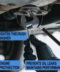 24 Piece Oil Drain Plug Gasket Set With 12mm Crush Washers And Blue Coating For Leak Proof 90430-12031 Replacement Seals, wrench tightening drain plug