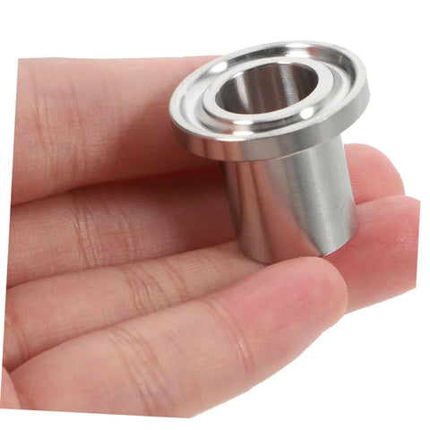 Heavy Duty 2 Pack Stainless Steel Hose Quick Connectors With Clamps For 16mm Pipes Perfect For Garden Irrigation And Watering Supplies That Last Forever, stainless connector close-up