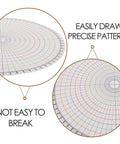 Heavy Duty Pottery Circle Divider Lays Dead Center For Precision Clay Slab Layout And Ceramic Wheel Projects, showing precise pattern guide.