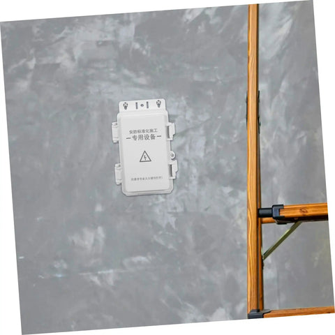 Heavy Duty Outdoor Electrical Enclosure Plastic Junction Box Waterproof For Surveillance Cameras And Electronic Components Systems Built To Last Through Rough Weather With Super Easy Install mounted on a wall.