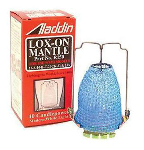 R-150 Lox-On Mantle For Oil Lamps Easy Install Fits Models 12 A B C 21 21C 23 And MaxBrite 500 No Adapter Needed Durable Replacement