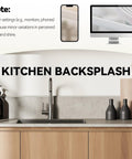 Self Adhesive Wall Molding Strips 9.8 Feet Long Flexible Pvc Border Weekend Warrior Approved on kitchen backsplash.