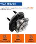 Front 4WD Wheel Hub Bearing Assembly With ABS Direct OEM Replacement Bolt On For Ford Explorer shown with service information