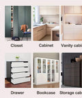 Examples of closet, cabinet, vanity cabinet, drawer, bookcase, and storage cabinet for Double Roller Catch Set For Doors And Cabinets 40 Pieces Easy Glide Soft High Grade Rollers For Quiet Smooth Opening Durable Brown Finish Hardware Perfect For Home Office And Workshop Cabinets And Closets.