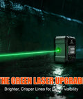 Digital Angle Finder With Dual Hella Bright Green Lasers And Rugged Magnetic Base Four Side Layout Gauge for precise measurements in visibility.