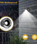 Battery Powered Outdoor Motion Sensor Wall Light, Wireless LED Night Light With Auto On Off, Waterproof IP44, illuminating wall