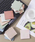 Dope 3x3 Sticky Notes Pack Of 16 Pads With 55 Sheets Each In Vintage Colors Recyclable Paper Super Sticky Adhesive on laptop and table