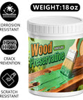No Sweat Heavy Duty Green Wood Stain And Deck Sealant For Exterior Fences Porch Boards And Patio Decks Zero VOC Matte Finish in 18 oz container.