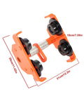 Beefy Dual Wheels Beam Trolley With Adjustable Flange Width 2.56 To 7.48 Inches 4400 Lb Capacity Two Ton Alloy Steel side view
