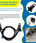 R0457400 High Limit Switch Harness Replacement Kit For Zodiac Jandy Legacy LRZE LRZM And Jandy LXi Low NOx Heaters 125 175 250 325 400 Compatible DIY Pool Spa Upgrade showing wiring and installation
