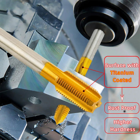 5/8-18 UNF Thread Milling Tap Right Hand Ti Coated M2 HSS For Precision Threading And Metalworking, heavy-duty pro grade tool