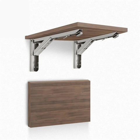 Heavy Duty Folding Shelf Brackets Built From Stainless Steel Collapsible For Tables And Workspaces White 14 Inch Space Saving Diy Tools Organizer
