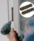 Installing vintage continuous jewelry box hinges 12 pack, 6 hole narrow edge flush butt hinges for wooden cabinet doors