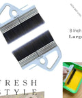 Image of 8 Inch Wide Flat Paint Brush For Large Areas Great For Acrylic Painting Wallpaper Paste Furniture Fence Stain And Gesso