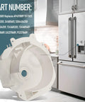 Smooth Sailin Fridge Ice Crusher Housing Replacement Part White polymer housing for ice crusher, fits Frigidaire, Electrolux, Kenmore.