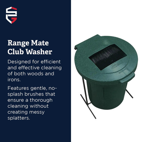 Pro Grade Golf Club Washer for Woods and Irons High Capacity No Splash Cleaner with Gentle Bristles in Durable Design