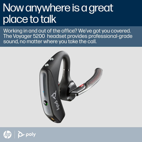 Wireless Single Ear Bluetooth Headset With Noise Canceling Microphone For On The Go Pros, Ergonomic Lightweight Design