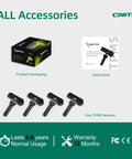Perfect Replacement TPMS Sensor For GM 315MHz Tire Pressure Monitoring System, 4 sensors with packaging