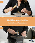 Person using 16oz Ball Peen Hammer For Metalworking And Riveting Handy Machinist Hammer For Auto Body Home Repair DIY Projects