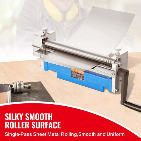 Slip Roll Machine With 12.6 Inch Forming Width For 20 Gauge Metal showing sheet metal in operation
