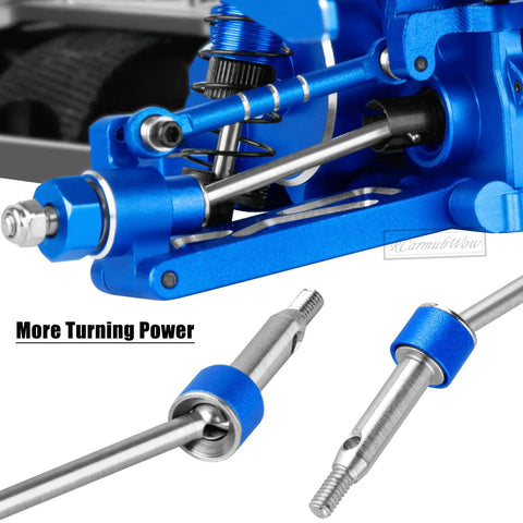 Sick Rc Car Upgrades For Losi 1 24 Micro B And 1 28 Micro T 2S Racing Buggy Navy Blue driveshafts and shock tower details