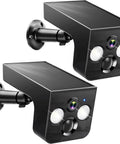 2 Pack Solar Powered Security Cameras Wireless Outdoor 2K WiFi Cameras With AI Motion Detection Color Night Vision IP65 Waterproof