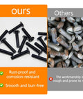 M6 X 30mm 30 Piece Pack Of Flat Head Hex Socket Cap Screws Made From 304 Stainless Steel With Black Oxide Finish, showcasing quality screws.