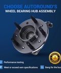 Front Wheel Hub Bearing Assembly Two Pack Fits Chevy Malibu 97-03 Pontiac Grand Am Oldsmobile Alero Cutlass 97-04 513137 With 5 Lug ABS Front Wheel Drive, showing hub with 5 lugs and ABS. Performance tested, OEM specification.
