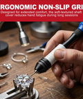 Dead On Precision Pin Vise Hand Drill Kit Featuring Ridiculously Sharp Micro Drill Bits And 1mm Mini Set in use for jewelry making.