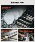 Manual Sausage Stuffer 11 Lbs Vertical Meat Filler With 5 Stuffing Tubes, Dual Speed Sausage Casing Filling Machine in dishwasher