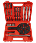 21 In 1 Bearing Puller Set For Quick Bearing Disassembly And Removal Includes 6 Size Inner Hole Extractors In Red Steel Case