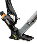 Lightweight Pneumatic 2-In-1 Flooring Nailer And Stapler 15.5-Gauge And 16-Gauge Versatile Tool with flooring mallet attachment