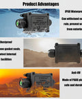 Two Pack IP68 Waterproof Outdoor Junction Box Dual Port Electrical Enclosure With 4 Position 40A Terminals, underwater, and dusty environments