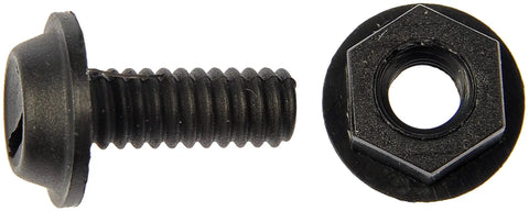Direct Replacement License Plate Fasteners 1/4-20 In X 5/8 In 4 Pack For Cars Trucks SUVs By Dorman 785-162 shown in close-up
